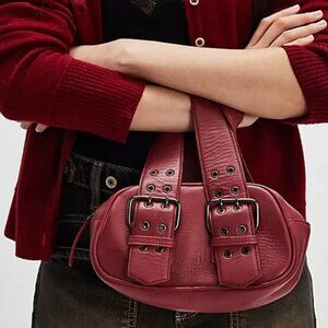 NWT Free People Say Yes Bag in Oxblood